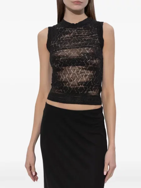 Ажурен елек Dsquared2 черно