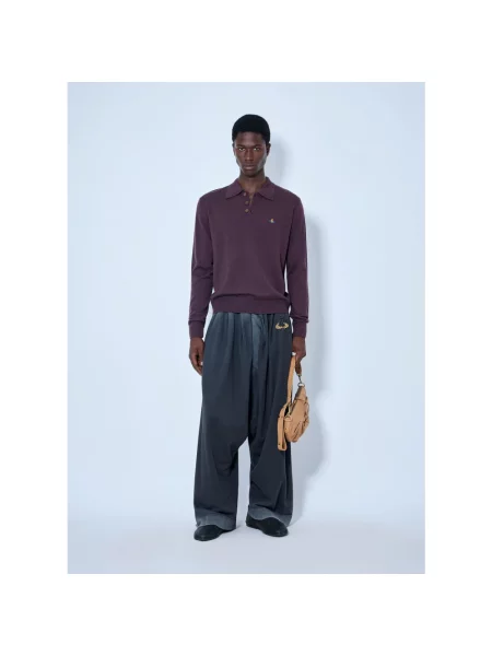 Koszulka polo Vivienne Westwood fioletowa