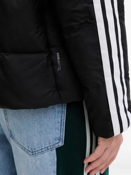 Pantaloni Adidas cu dungi cu broderie negru