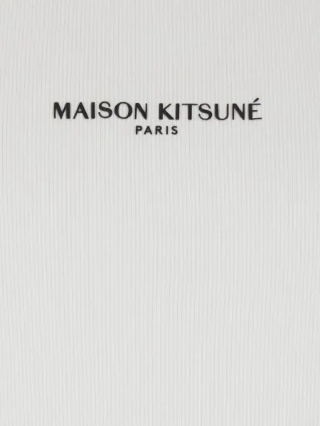 Елек Maison Kitsuné с принт бяло