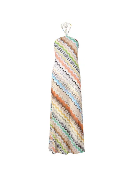 Rochie maxi Missoni cu gât halter