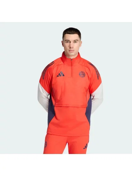 Bluza treningowa Adidas FC Bayern Munich Mężczyźni Pomarańczowy czerwona