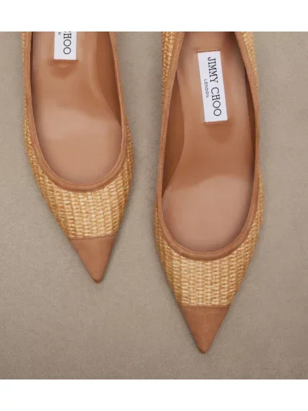 Semišové lodičky Jimmy Choo béžová