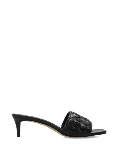 Espadrile Michael Michael Kors din piele cu tepi cu motiv cu inimi negru