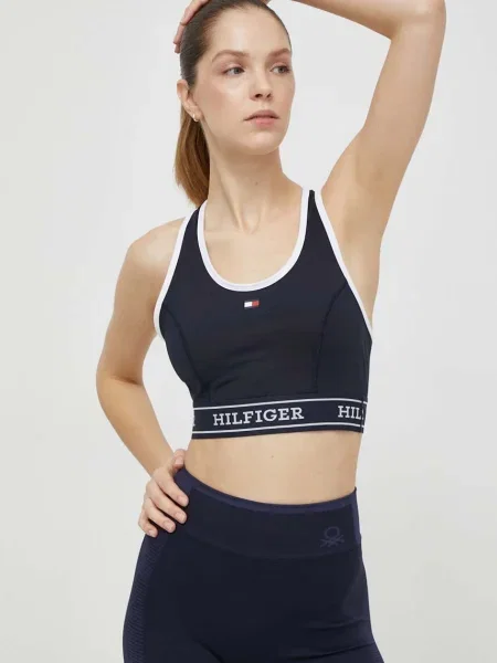 Sportovní podprsenka Tommy Hilfiger tmavomodrá