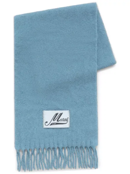Fular Marni de lână albastru