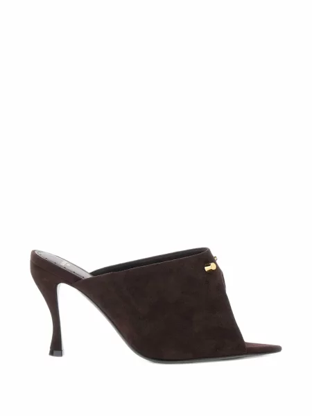 Papuci tip mules Balenciaga maro