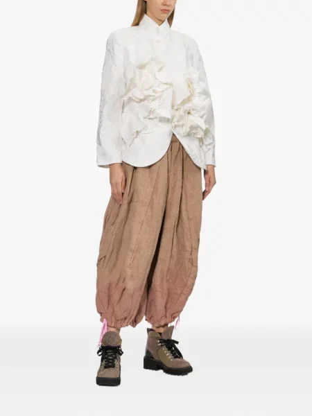 Sacou Comme Des Garçons cu volane alb