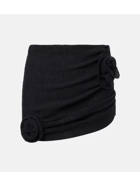 Fustă Magda Butrym cu model floral negru