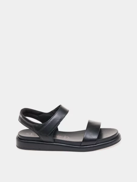 Шкіряні Сандалії Marco Tozzi чорний