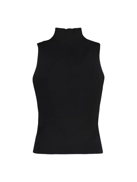 Top Diesel prążkowany na ramiączkach czarny