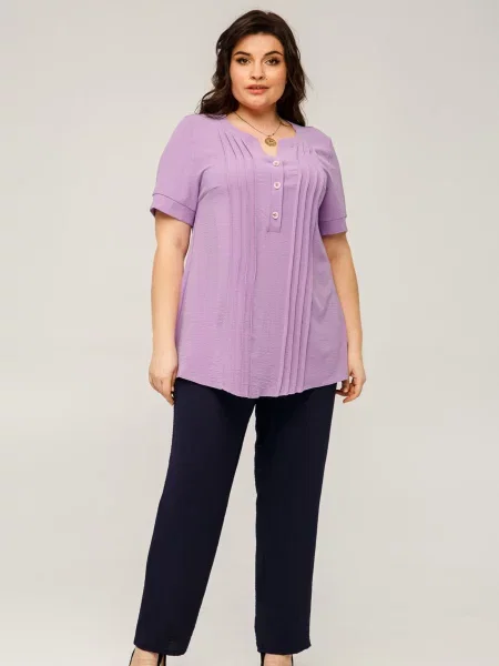 Туніка All Posa бузковий креп