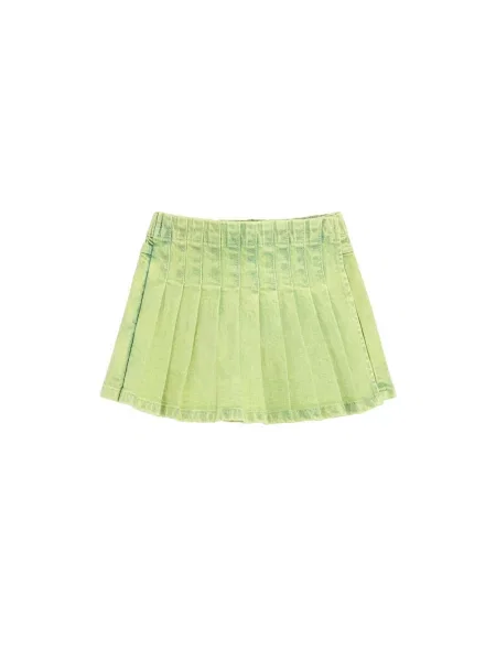 Desigual Fustă verde deschis / negru alb