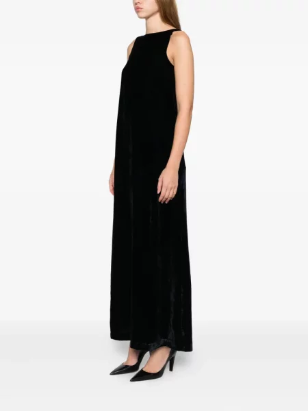 Rochie maxi Peserico fără mâneci de costum negru