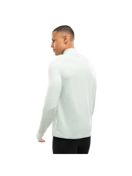 Bluza do biegania z suwakiem pod szyją Fitness Siroko Intuit Green zielona
