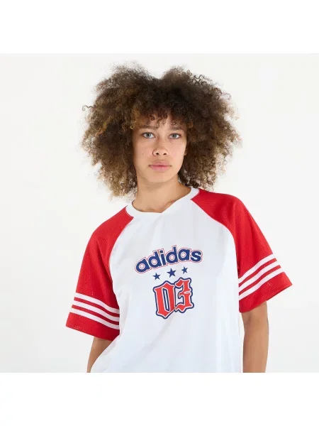 Тениска Adidas Originals от джърси бяло