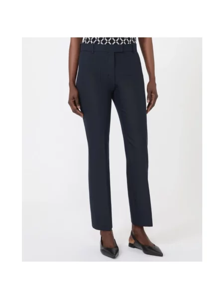 Spodnie Max Mara niebieskie