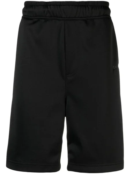 Pantaloni scurți Lanvin cu broderie negru