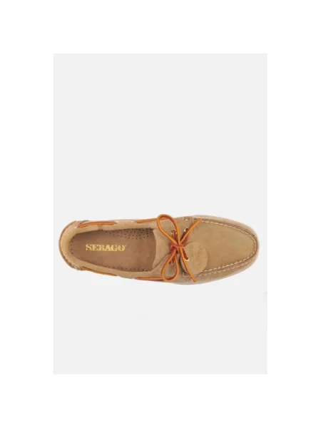 Półbuty Sebago skórzane casual brązowe