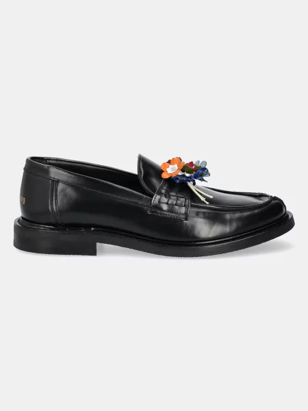 Filling Pieces mokasyny skórzane Loafer Bouquet czarny