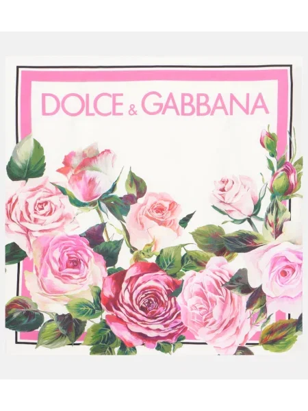 Fular Dolce&gabbana de mătase cu model floral