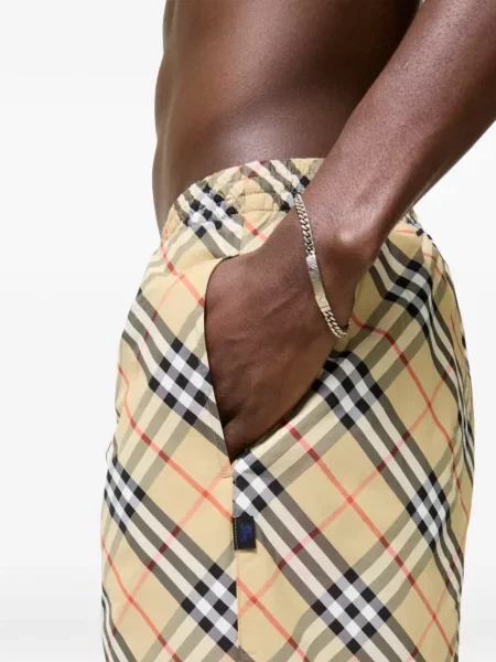 Slip de baie Burberry în carouri