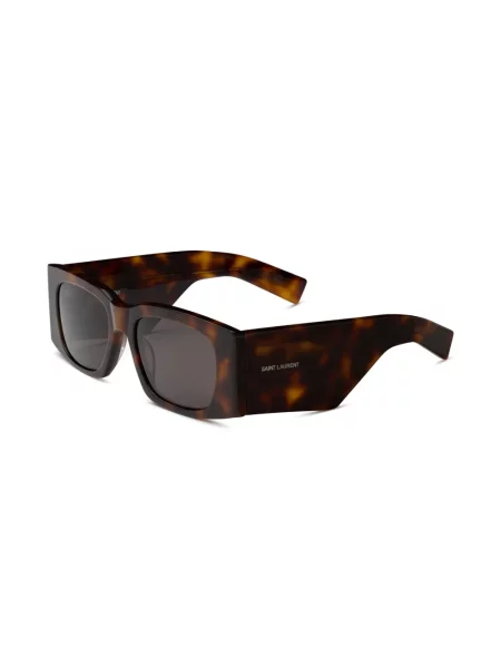 Sluneční brýle Saint Laurent Eyewear s potiskem hnědé