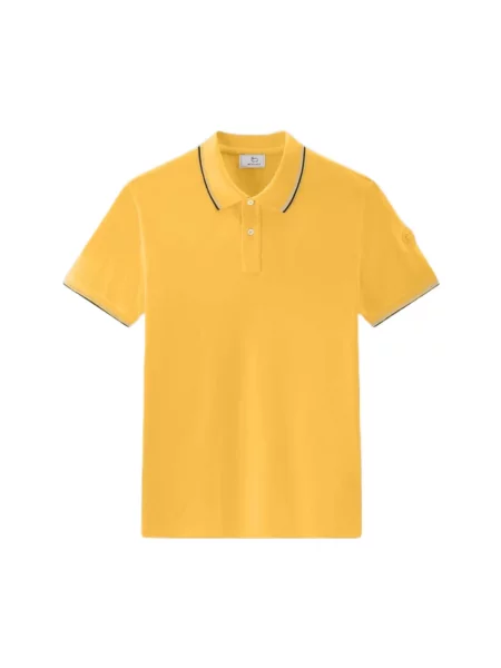 Koszulka polo Woolrich casual żółta