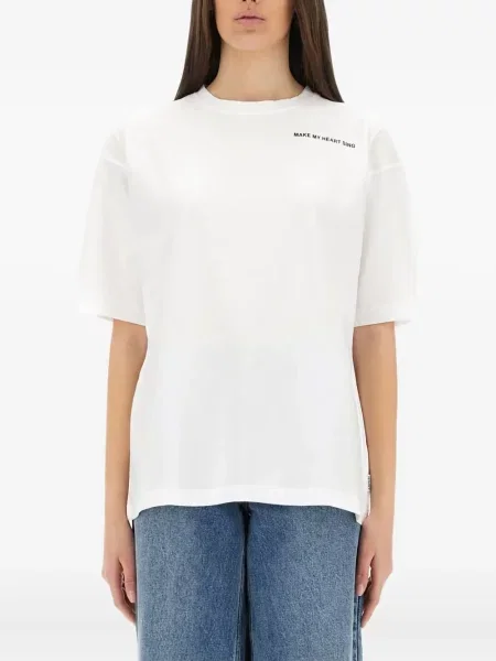 Tricou Aspesi scurt alb