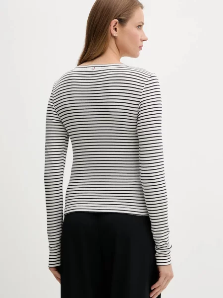 Tričko s dlouhým rukávem Tommy Hilfiger tmavomodrá