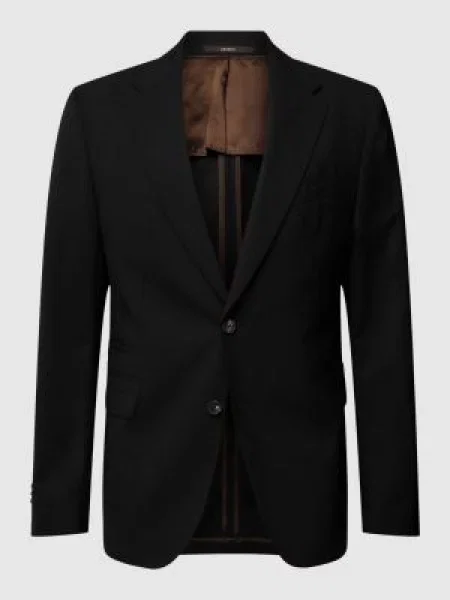 Marynarka zapinana na dwa z kołnierzem z połami model ‘Sono’ Windsor czarna