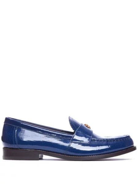 Pantofi loafer Tory Burch din piele albastru
