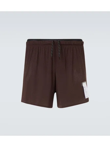 Pantaloni scurți de sport Satisfy maro
