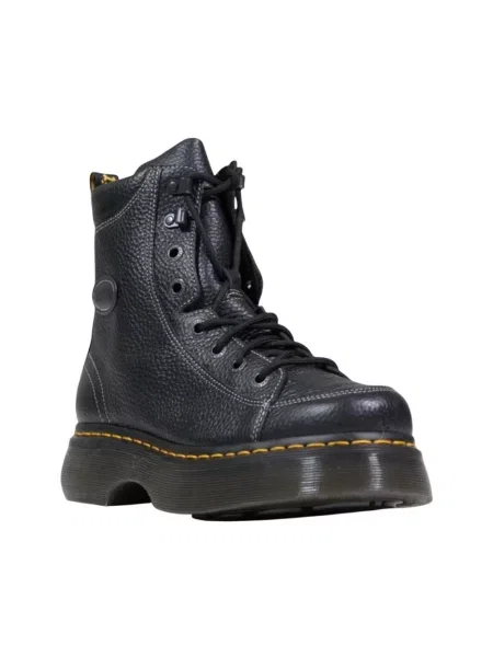 Dr. Martens Obuwie Kobieta 36 EU Skóra Sznurowane Skórzane Botki do Kostki czarny