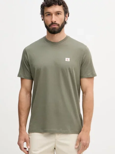 Calvin Klein Jeans T-shirt zielona