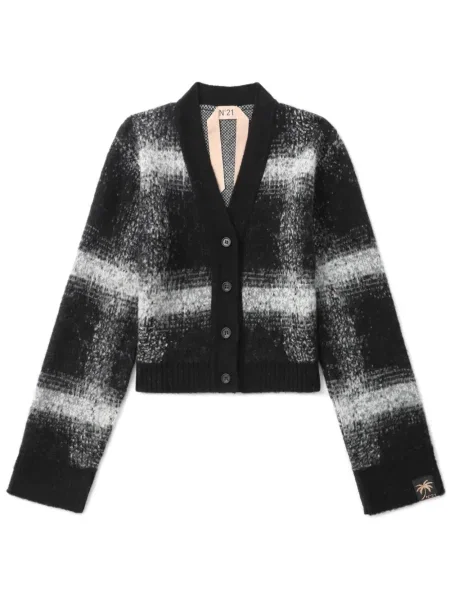 Cropp cardigan N°21 în carouri negru
