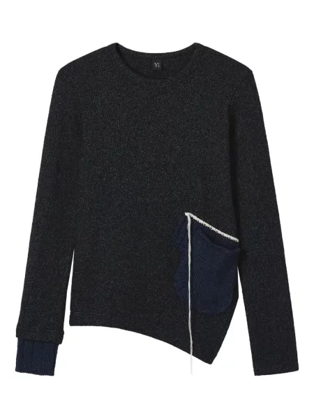 Pulover Y's asimetric gri