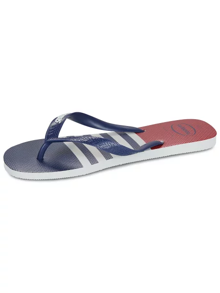 Tenisky Havaianas Top Nautical White/ Marine Blue/ Apache Red EUR modré