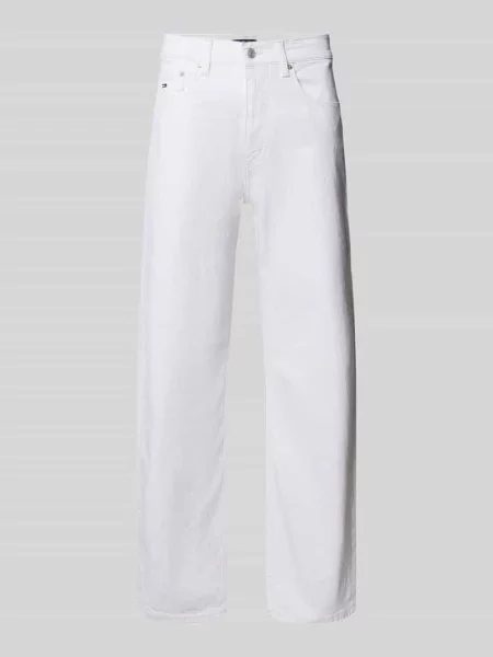 Jeansy o kroju relaxed fit z prostą nogawką z mieszanki bawełny model ‘OTIS’ Tommy Jeans białe