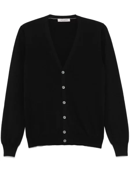 Cardigan Fileria de lână negru