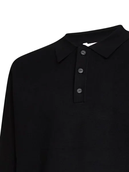 Lung tricou polo Hevo negru