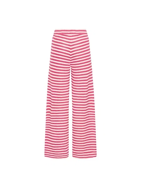 ICHI Spodnie Kobieta S Wide Trousers różowy