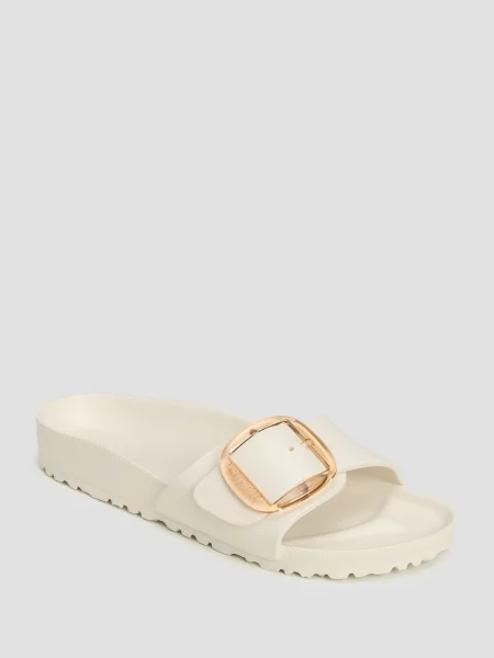 Klapki Birkenstock na sprzączkę beżowe
