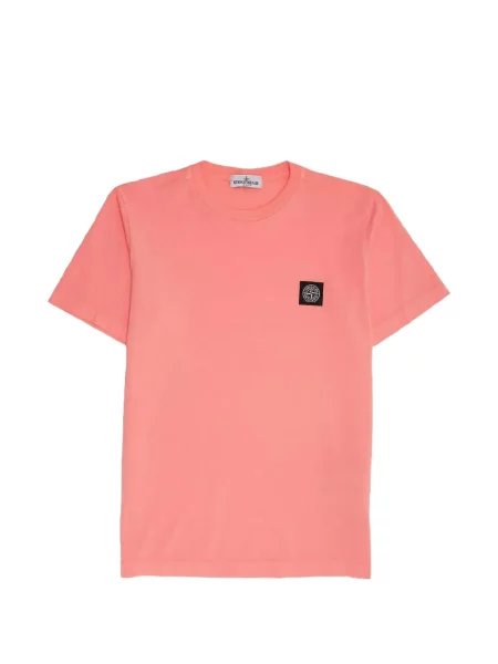Koszulka dziecięca Stone Island różowa