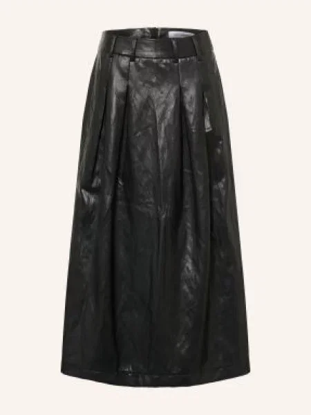 Co'couture Sukně Gittcc V Koženém Vzhledu černá