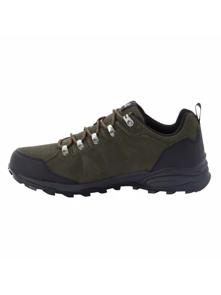 Кожаные кроссовки Jack Wolfskin хаки