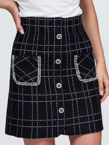 Fusta mini Ombre negru