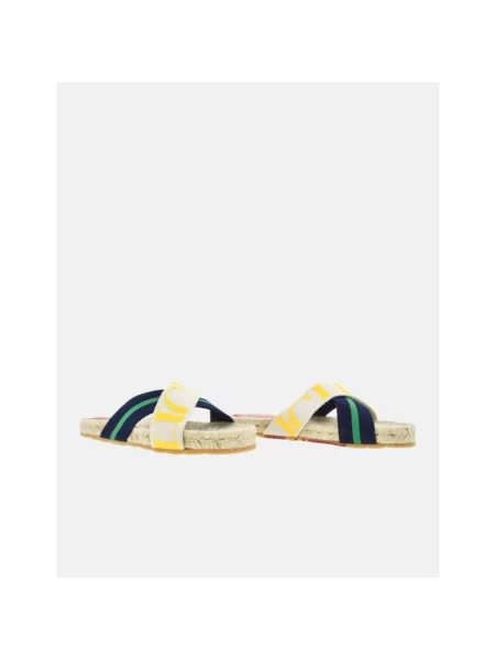 Klapki Carolina Herrera w paski z paskiem