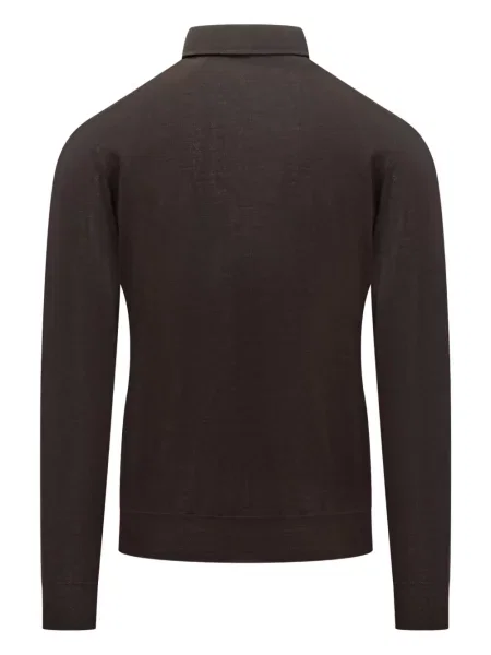 Μακρύς polo Filippo De Laurentiis καφέ