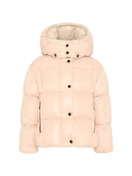 Пухено яке Moncler Enfant розово